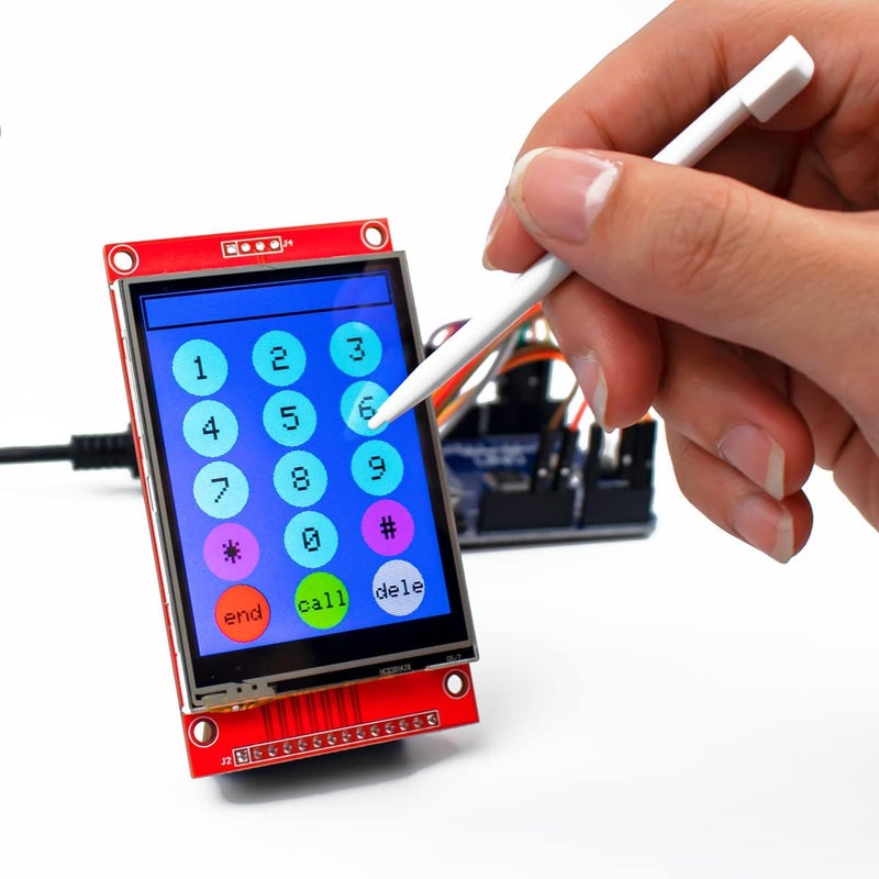 Hosyond وحدة عرض شاشة تعمل باللمس TFT LCD بحجم 2.8 بوصة 320x240 SPI تسلسلي ILI9341 مع قلم لمسي متوافق مع لوحة تطوير Arduino R3/Mega2560 - Image 4
